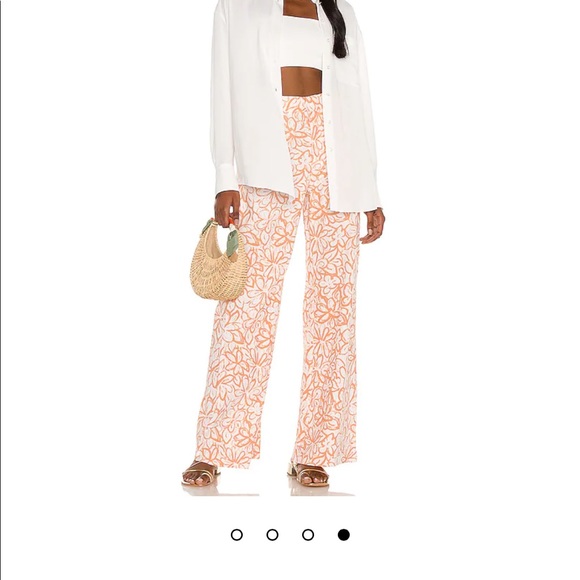 Free People Pants - Free People “Love So Right” Wide Leg Pant in Peach Combo, size 2.